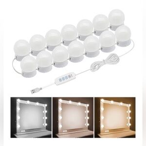 USB-LED Vanity Mirror Lights with Adjustable Brightness